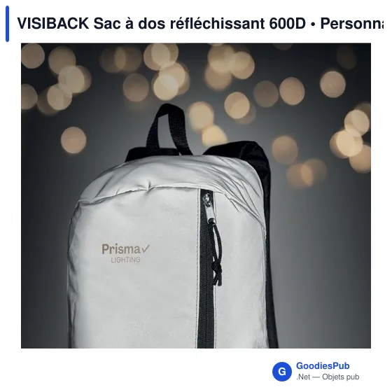 VISIBACK Sac à dos réfléchissant 600D - Image 5