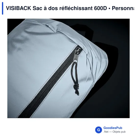 VISIBACK Sac à dos réfléchissant 600D - Image 7
