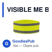 VISIBLE ME Brassard de sport en lycra - Miniature 1
