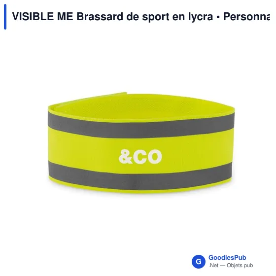 VISIBLE ME Brassard de sport en lycra - Image 3