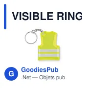 VISIBLE RING Porte-clés gilet de sécurité - Miniature 1