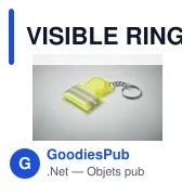 VISIBLE RING Porte-clés gilet de sécurité - Miniature 4