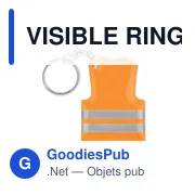 VISIBLE RING Porte-clés gilet de sécurité - Miniature 5