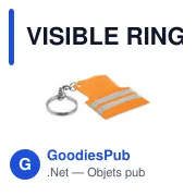 VISIBLE RING Porte-clés gilet de sécurité - Miniature 6