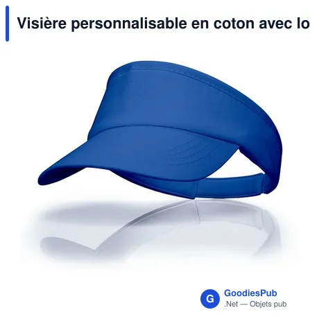 Visière personnalisable en coton avec logo | Angelos