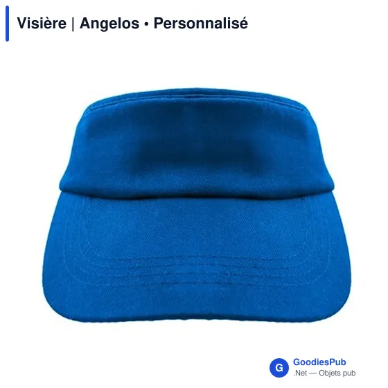 Visière personnalisable en coton avec logo | Angelos - Image 2