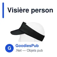 Visière personnalisable en coton avec logo | Angelos - Miniature 11