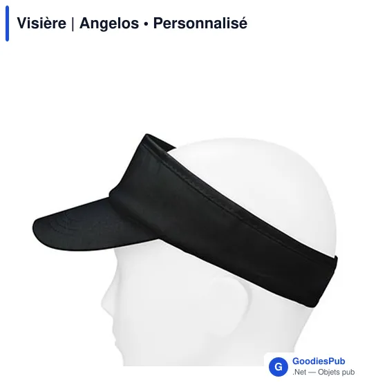 Visière personnalisable en coton avec logo | Angelos - Image 11