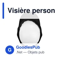 Visière personnalisable en coton avec logo | Angelos - Miniature 12