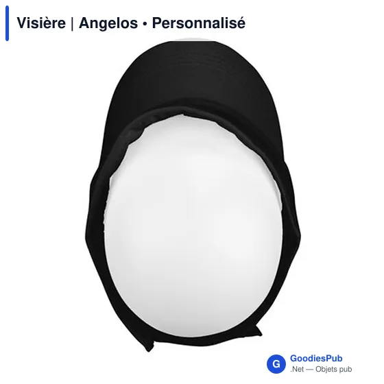Visière personnalisable en coton avec logo | Angelos - Image 12