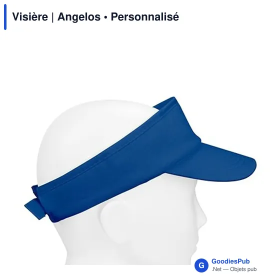 Visière personnalisable en coton avec logo | Angelos - Image 4