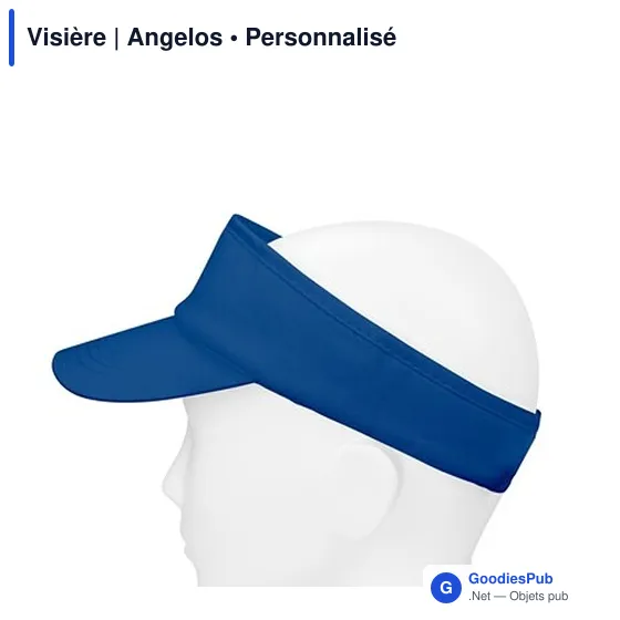 Visière personnalisable en coton avec logo | Angelos - Image 5
