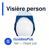 Visière personnalisable en coton avec logo | Angelos - Miniature 6