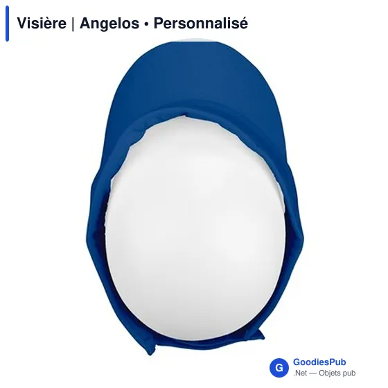 Visière personnalisable en coton avec logo | Angelos - Image 6