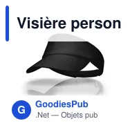 Visière personnalisable en coton avec logo | Angelos - Miniature 7