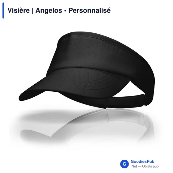 Visière personnalisable en coton avec logo | Angelos - Image 7