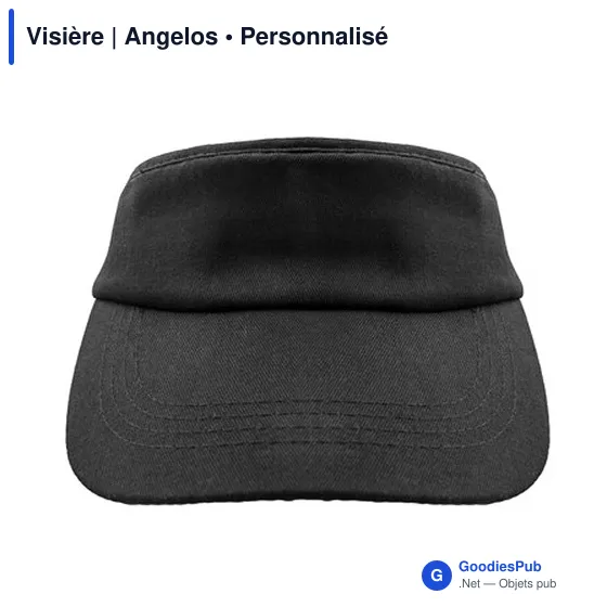 Visière personnalisable en coton avec logo | Angelos - Image 8