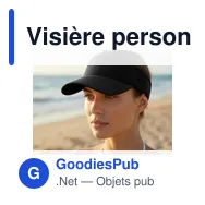 Visière personnalisable en coton avec logo | Angelos - Miniature 9