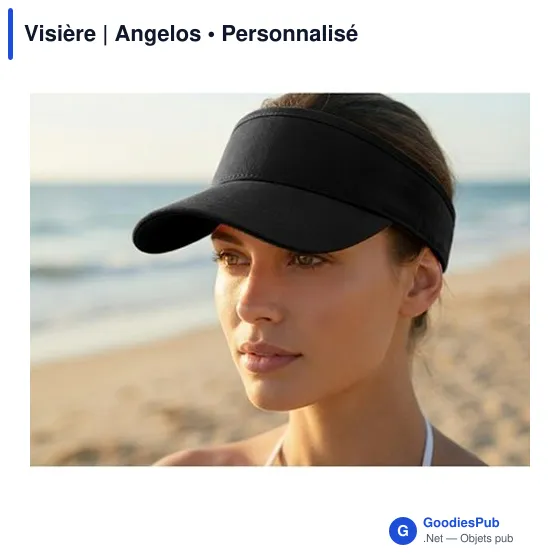 Visière personnalisable en coton avec logo | Angelos - Image 9