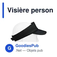 Visière personnalisable en coton avec logo | Angelos - Miniature 10