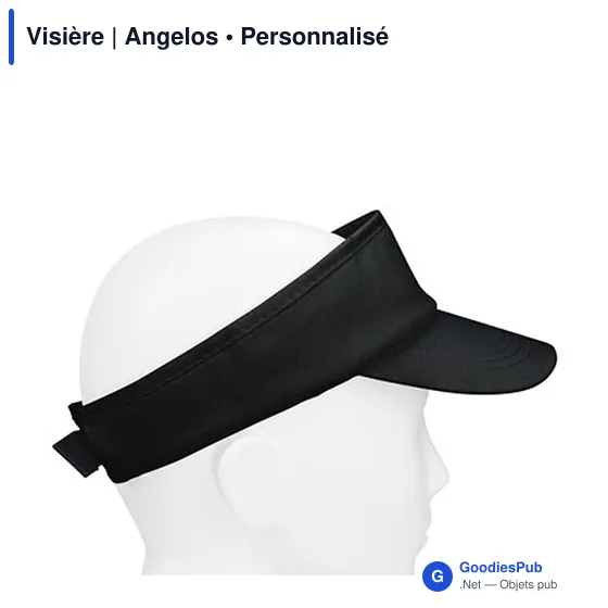 Visière personnalisable en coton avec logo | Angelos - Image 10