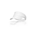 Variante blanc - Visière personnalisable en coton avec logo | Angelos