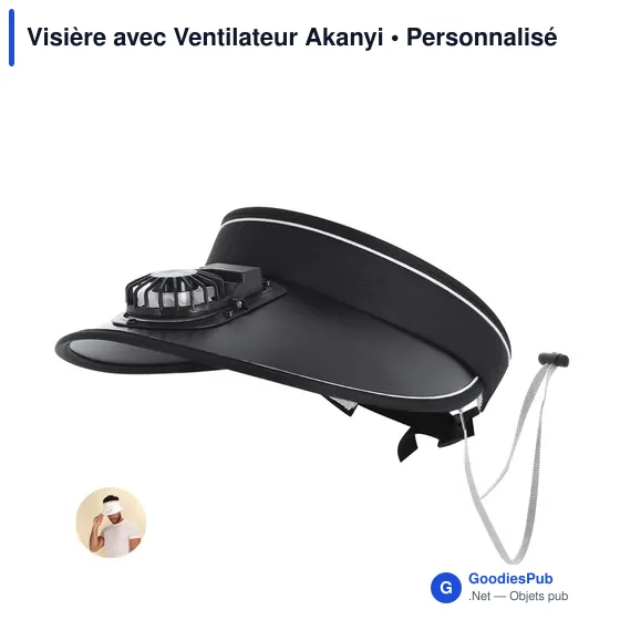 Visière avec Ventilateur Akanyi - Image 6