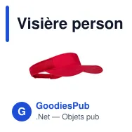 Visière personnalisable Gonnax avec logo - Accessoire textile - Miniature 11