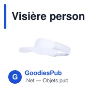 Visière personnalisable Gonnax avec logo - Accessoire textile - Miniature 12