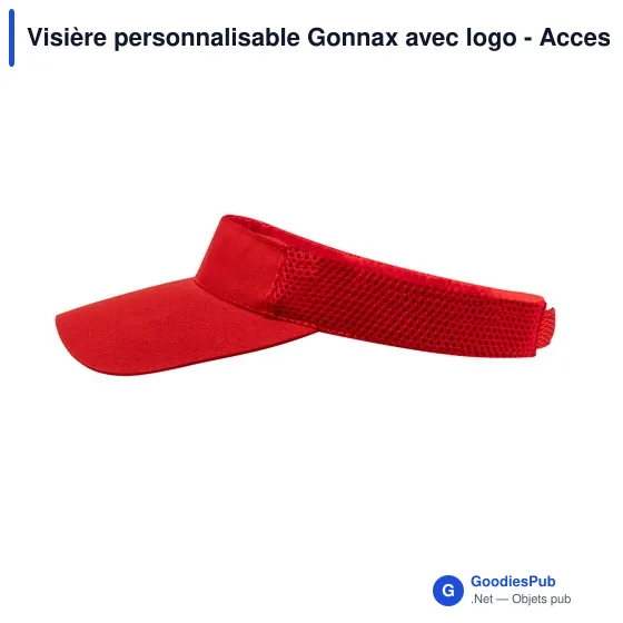 Visière personnalisable Gonnax avec logo - Accessoire textile - Image 3
