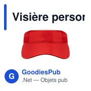 Visière personnalisable Gonnax avec logo - Accessoire textile - Miniature 4