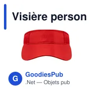 Visière personnalisable Gonnax avec logo - Accessoire textile - Miniature 9
