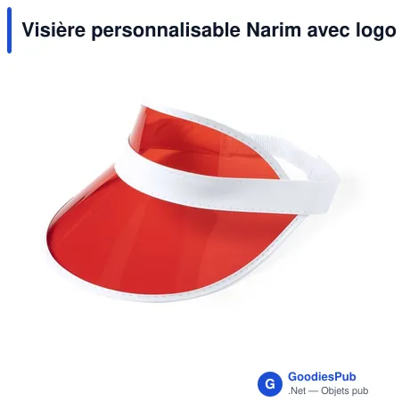 Visière personnalisable Narim avec logo - Protection UV