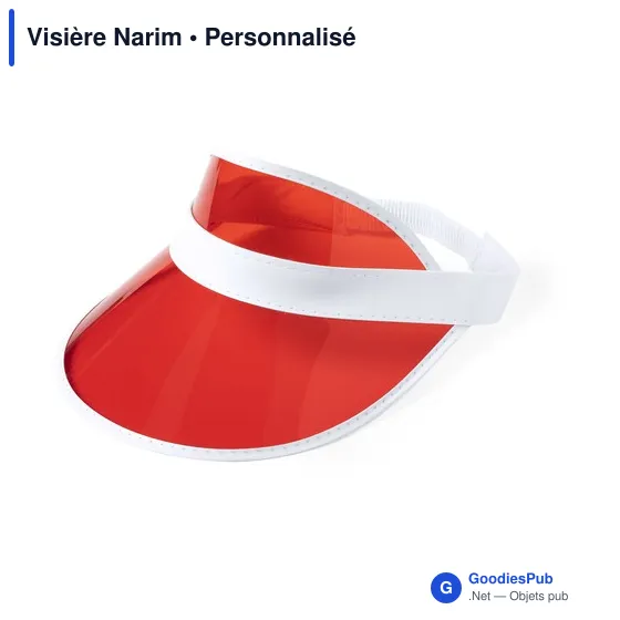 Visière personnalisable Narim avec logo - Protection UV - Image 1