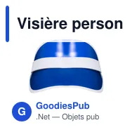 Visière personnalisable Narim avec logo - Protection UV - Miniature 11