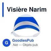 Visière personnalisable Narim avec logo - Protection UV - Miniature 3
