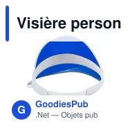 Visière personnalisable Narim avec logo - Protection UV - Miniature 9