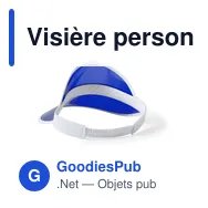 Visière personnalisable Narim avec logo - Protection UV - Miniature 10