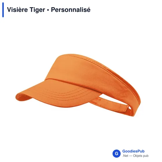 Visière personnalisable en coton avec logo - Visière Tiger - Image 7