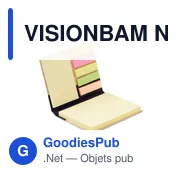 VISIONBAM Notes adhésives housse en bambo - Miniature 1