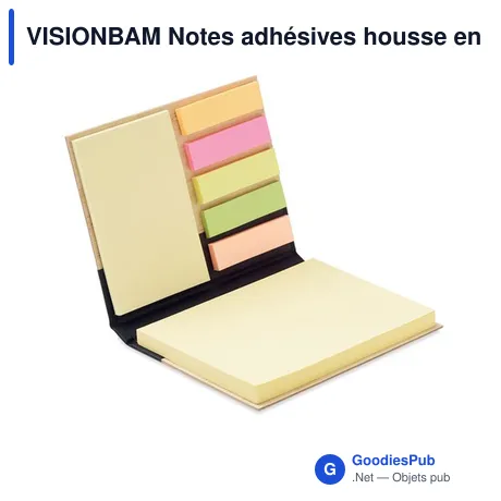 VISIONBAM Notes adhésives housse en bambo