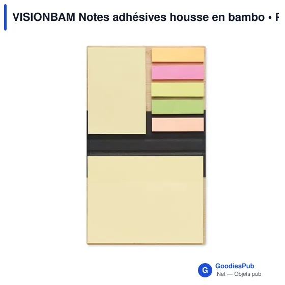 VISIONBAM Notes adhésives housse en bambo - Image 2