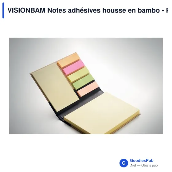 VISIONBAM Notes adhésives housse en bambo - Image 6