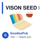 VISON SEED Bloc-notes en papier à planter - Miniature 1