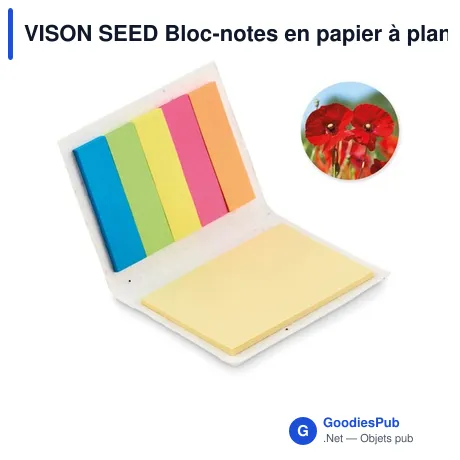VISON SEED Bloc-notes en papier à planter