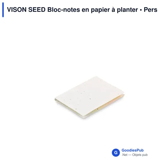 VISON SEED Bloc-notes en papier à planter - Image 3