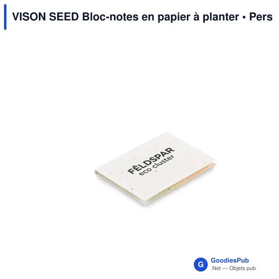 VISON SEED Bloc-notes en papier à planter - Image 5