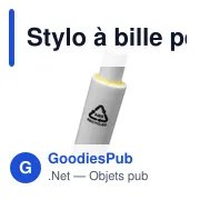 Stylo à bille personnalisable en ABS recyclé avec logo - Vista GRS - Miniature 4