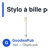 Stylo à bille personnalisable en ABS recyclé avec logo - Vista GRS - Miniature 5