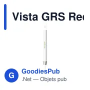 Stylo à bille personnalisable en ABS recyclé avec logo - Vista GRS - Miniature 8